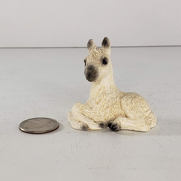 Stone Critters Foal Baby Horse Figurine Lying Down 1989 - Picture 8 of 8